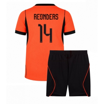 Billige Fotballdrakt Nederland Tijjani Reijnders #14 Replika Hjemmedraktsett Barn VM 2026 Kortermet (med bukser)